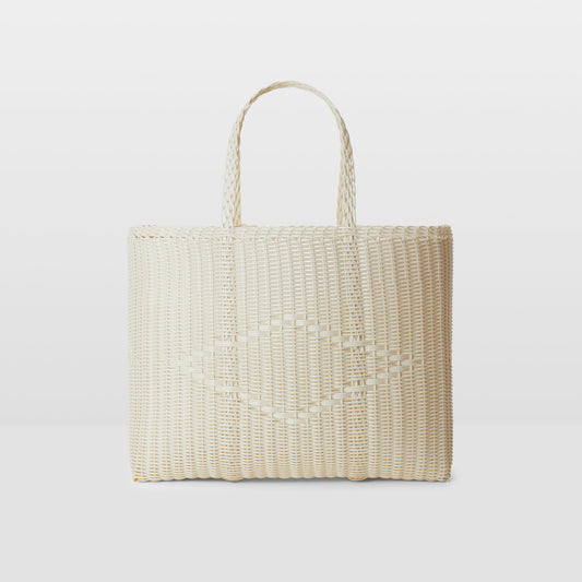 Basket Tote Large in Vanilla