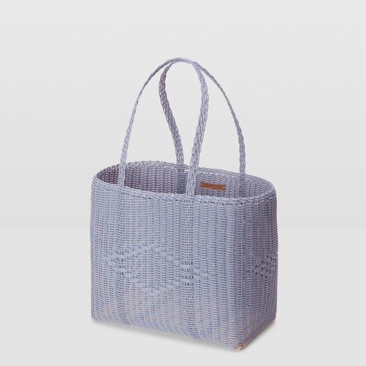 Basket Tote Medium in Blue Lilac