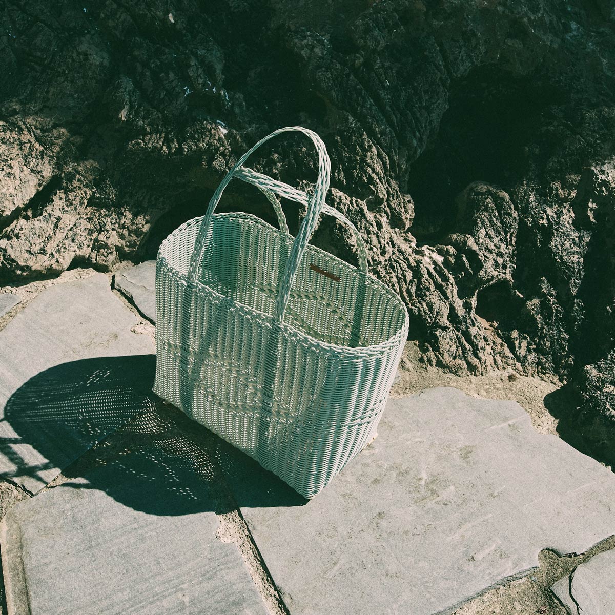 Basket Tote Medium in Eucalyptus