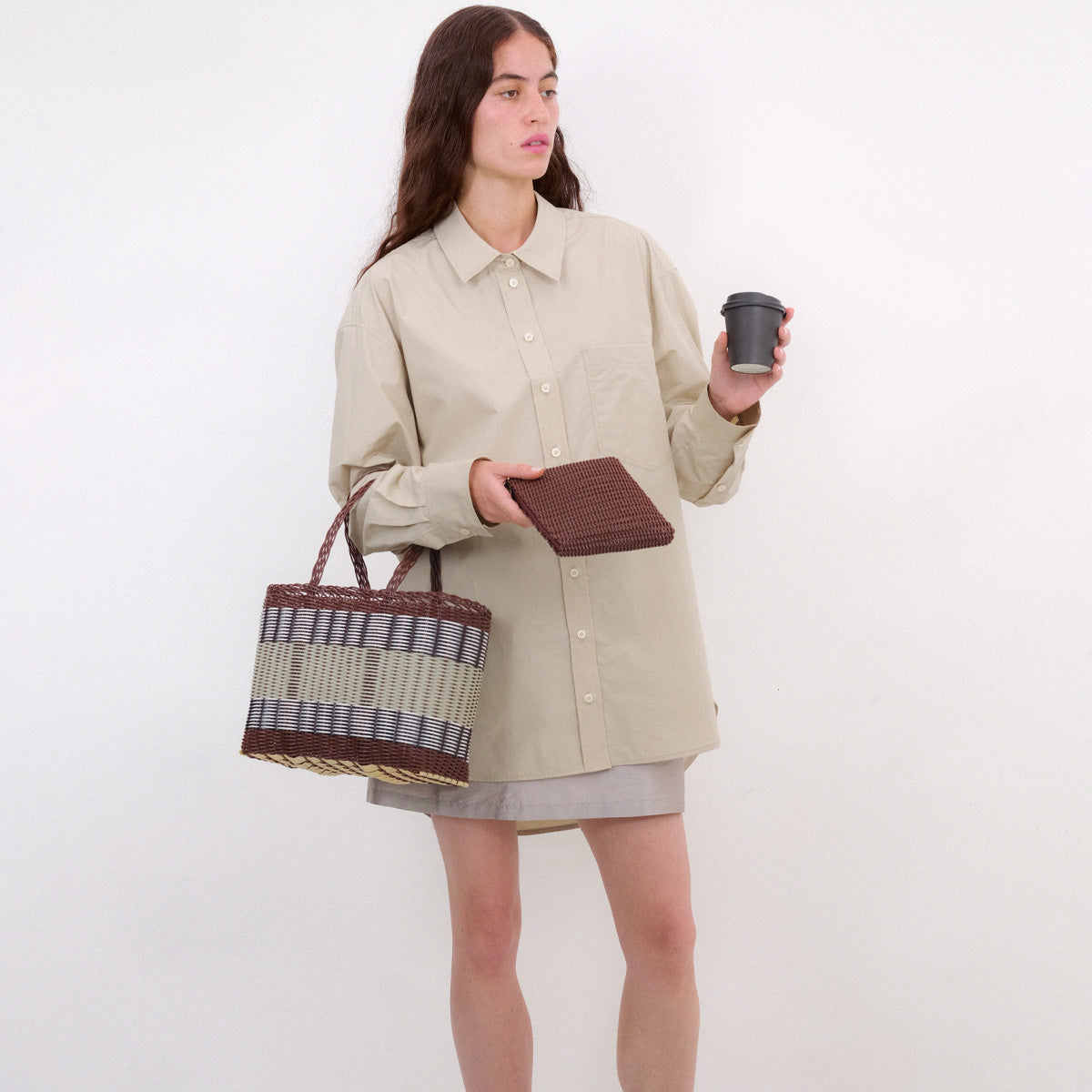 Preorder Mercado Small in Chocolate & Palm