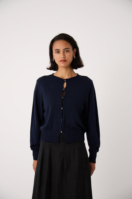 Anni Cardigan in Ink