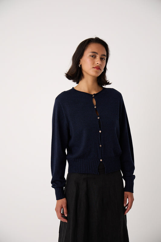 Anni Cardigan in Ink