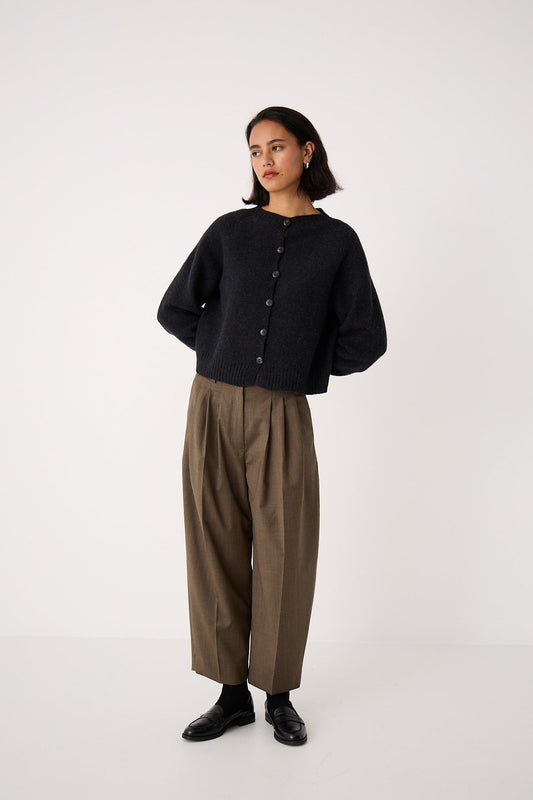 Loft Cardigan in Almost Black