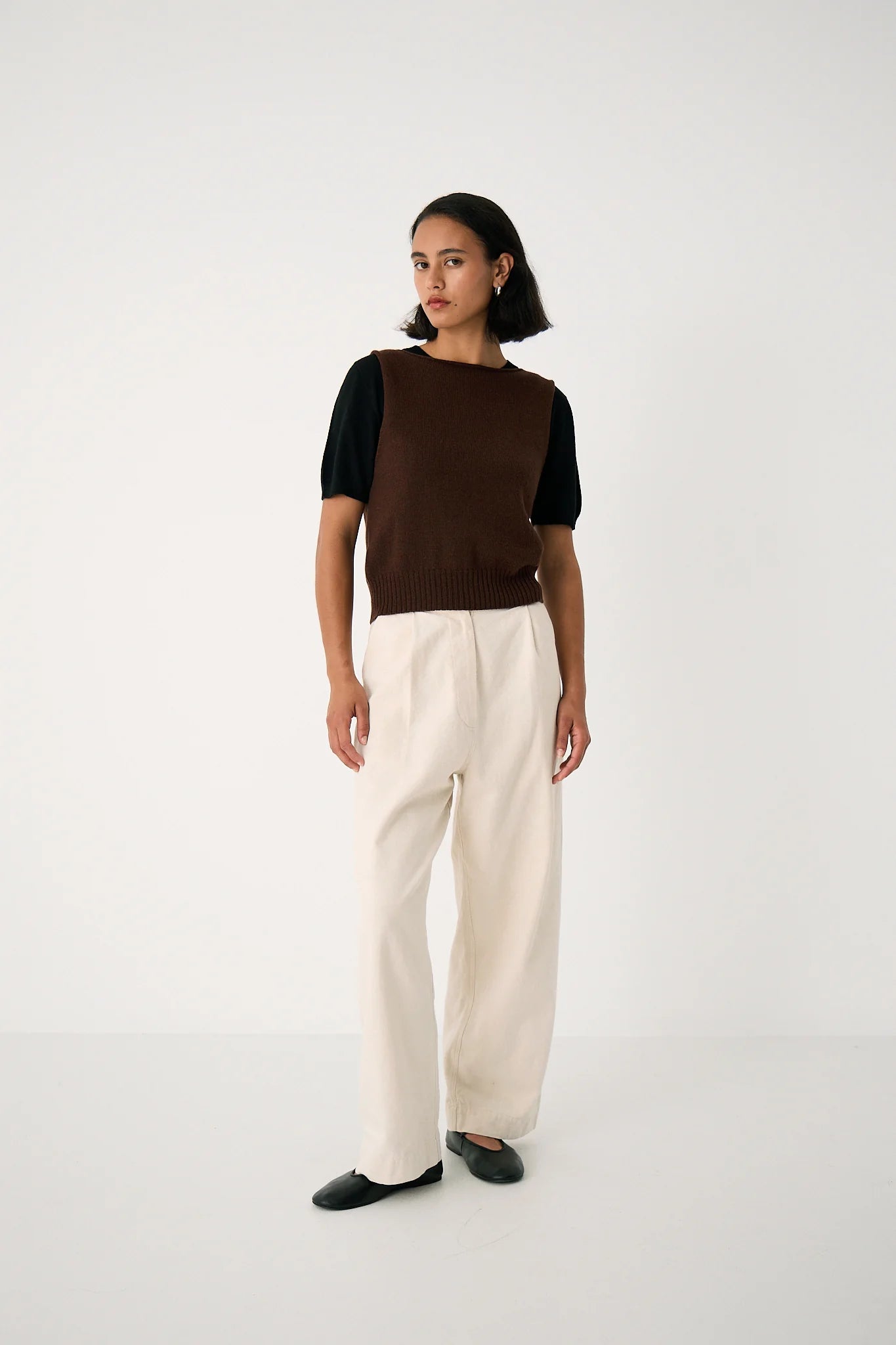 Star Vest in Chestnut