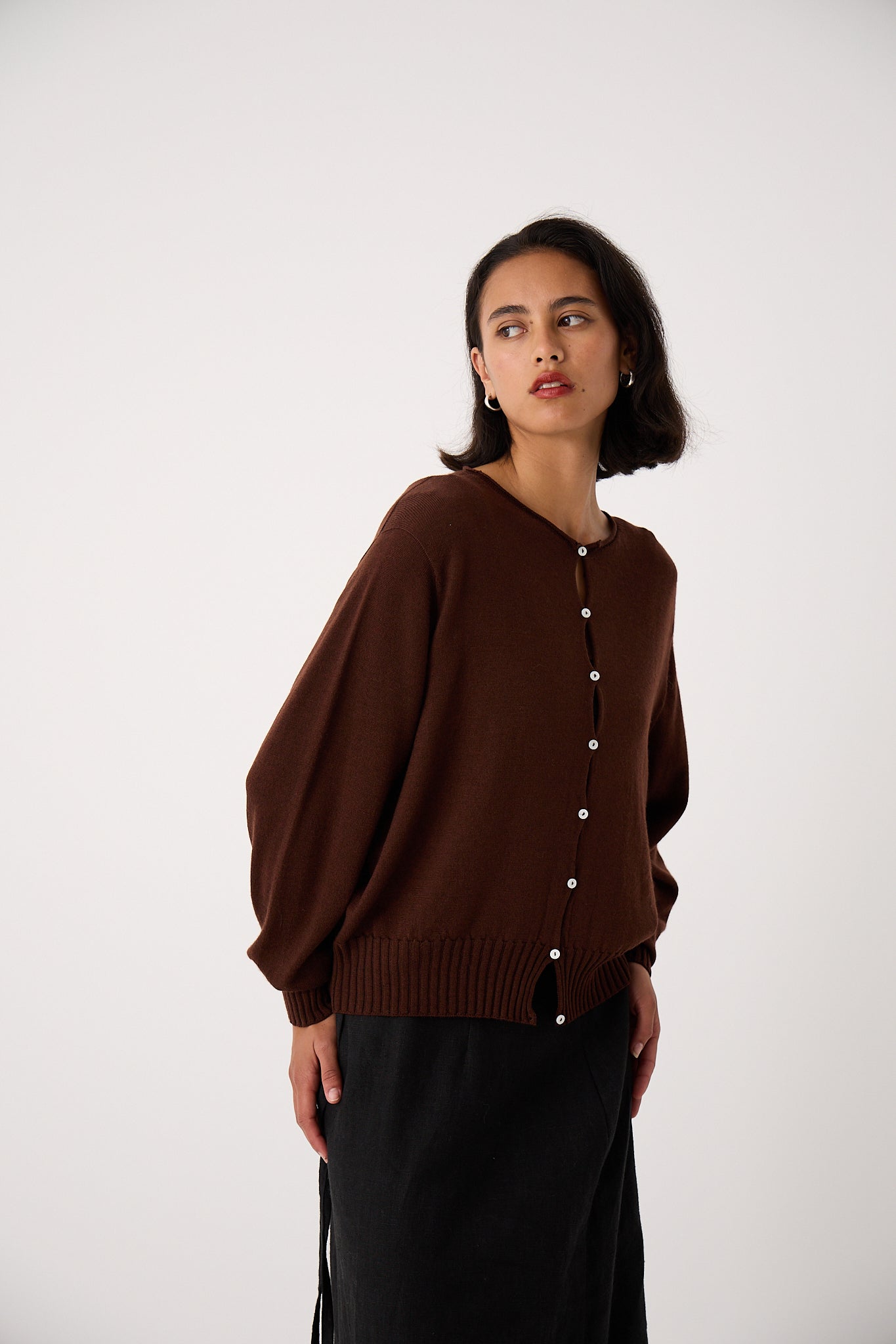 Annie Cardigan in Chestnut