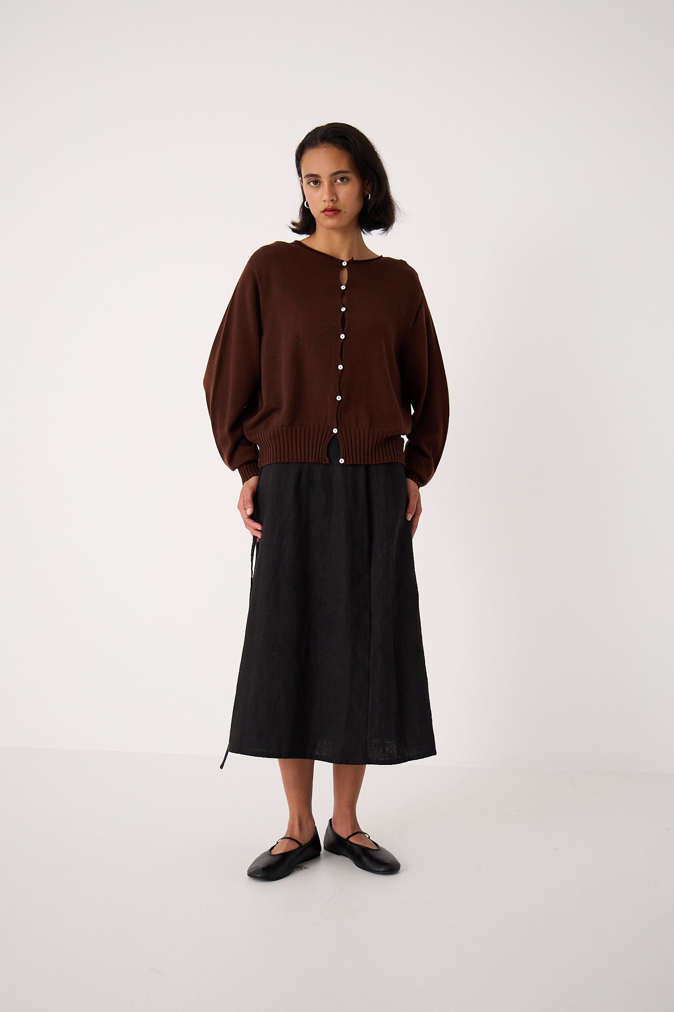 Annie Cardigan in Chestnut