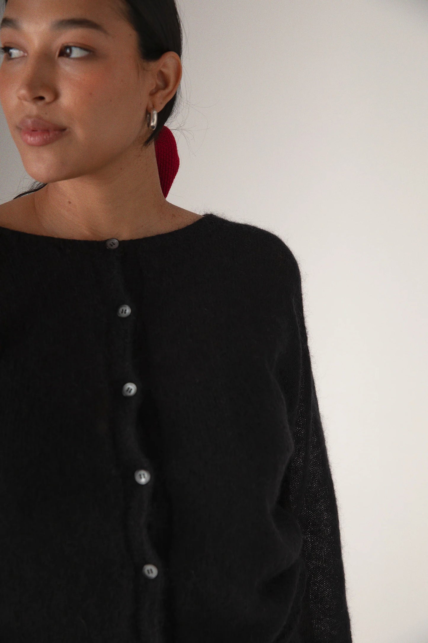 Fleur Cardigan in Black