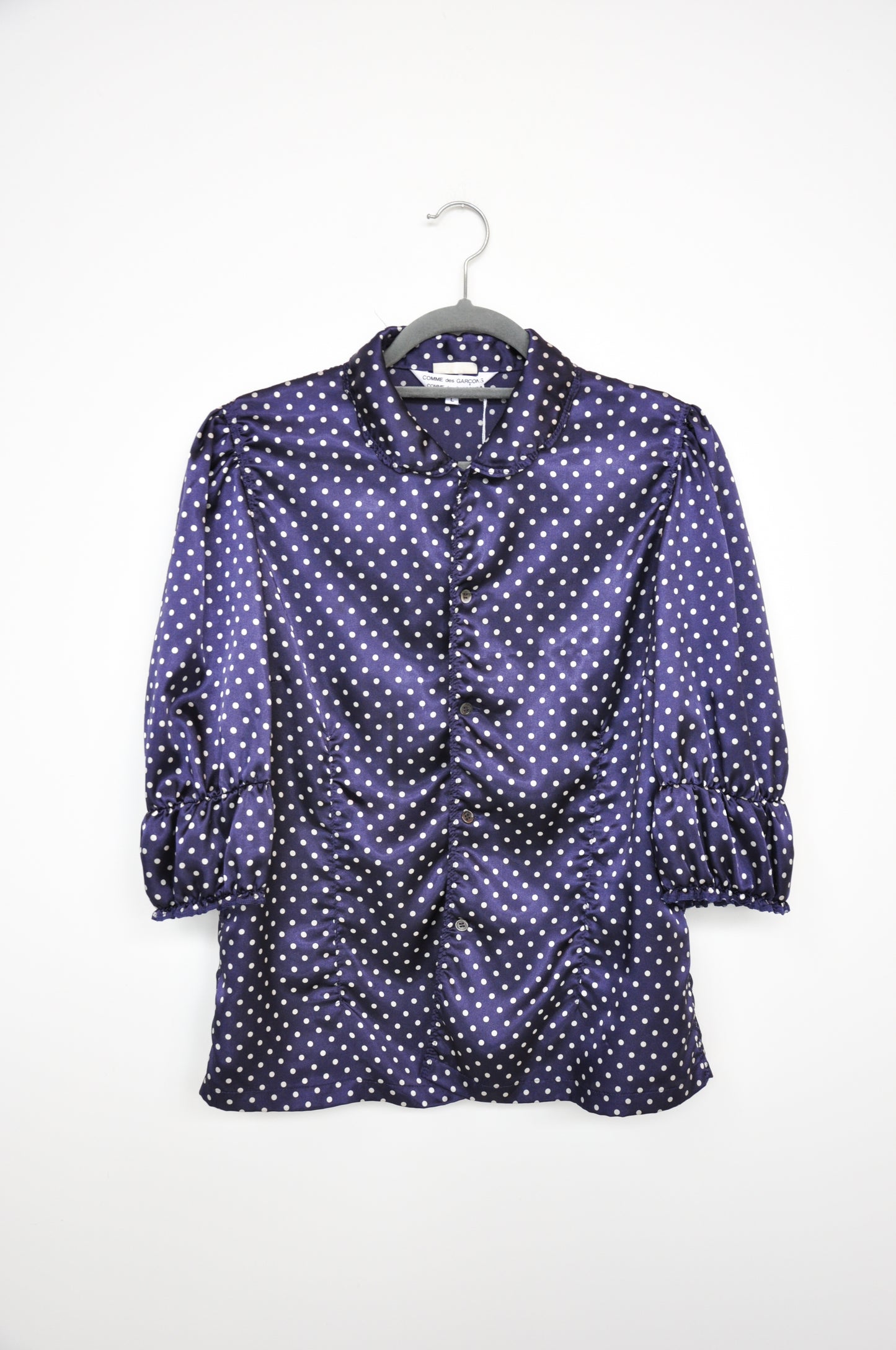 Comme des Garçons Polka Dot Shirt - navy/white