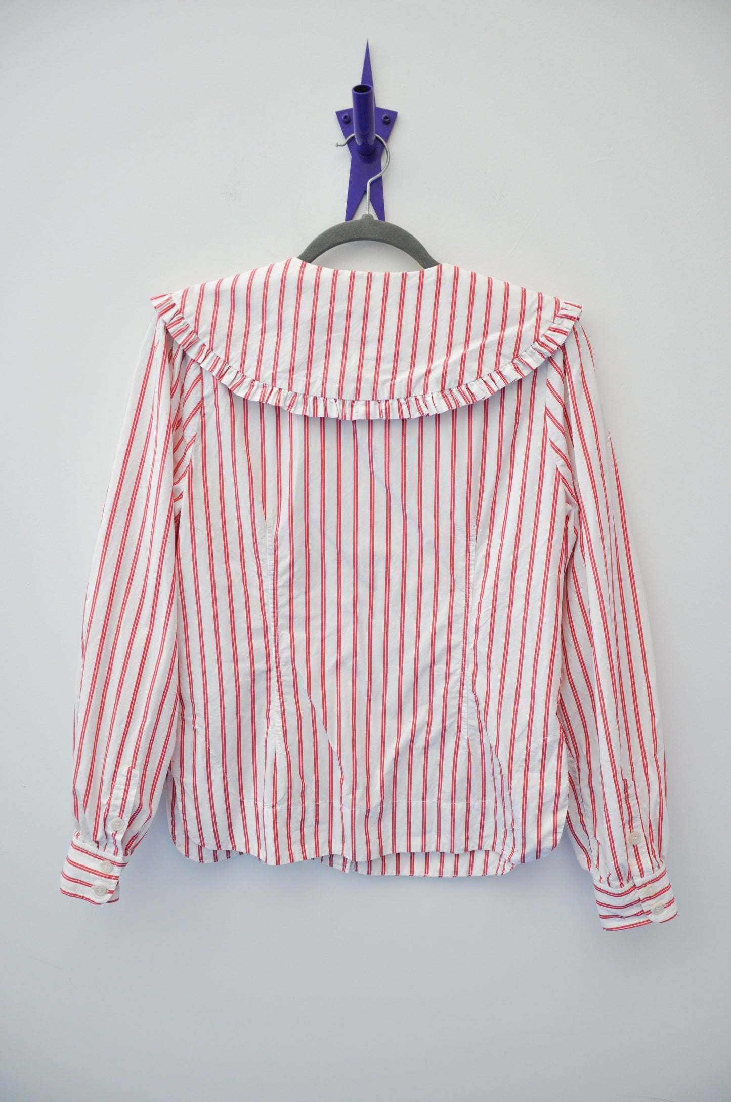 Ganni Shirt - white/red stripe