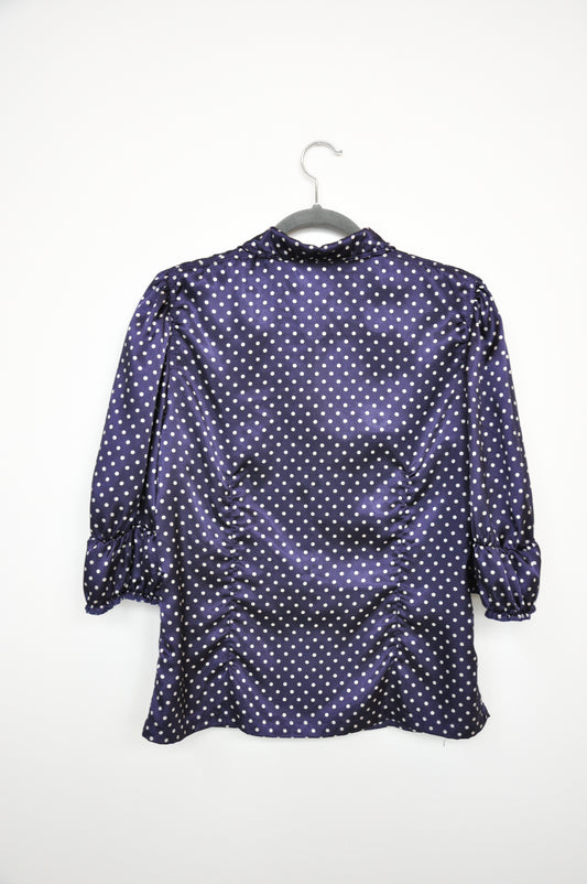 Comme des Garçons Polka Dot Shirt - navy/white