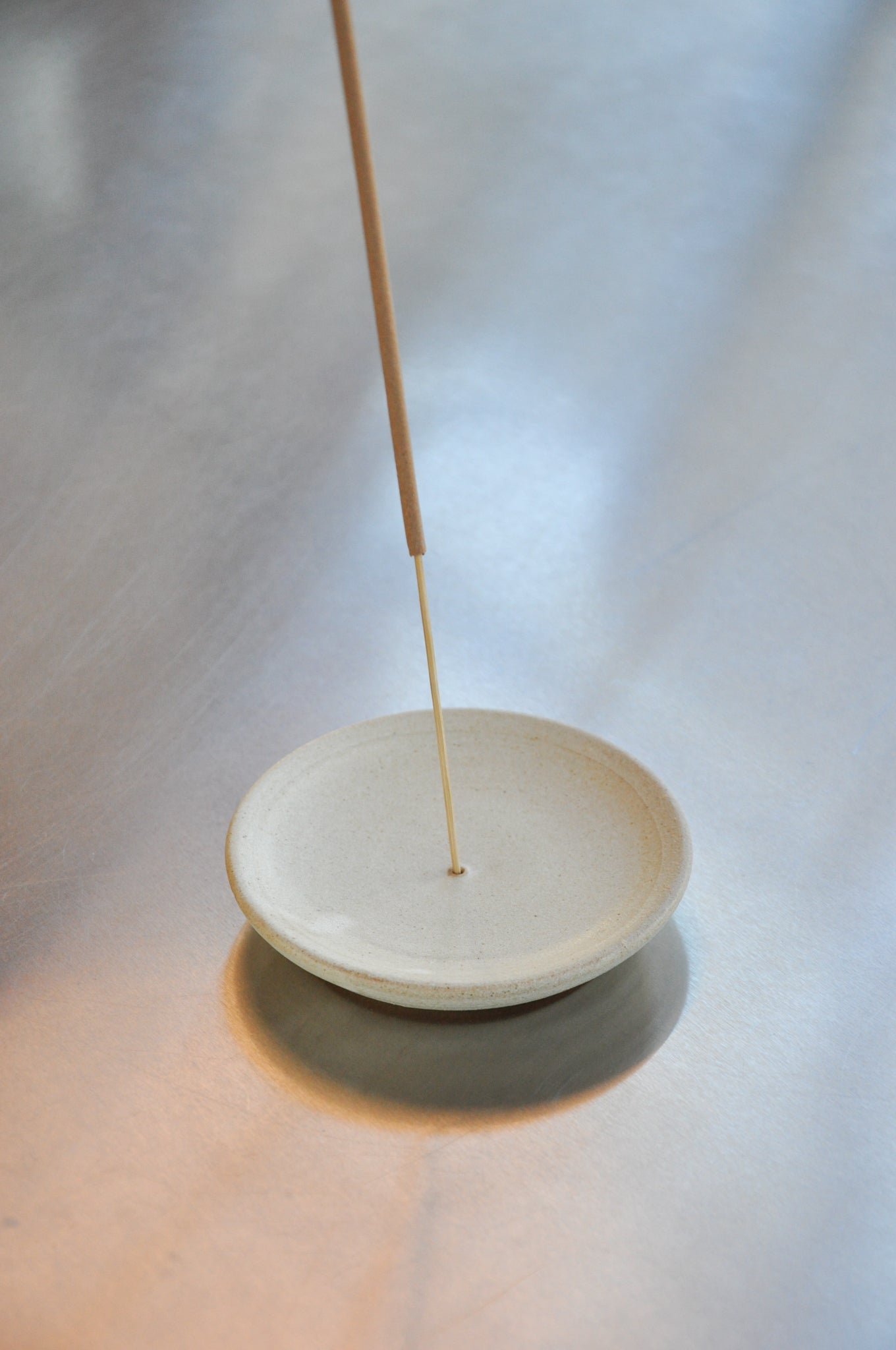 Cream Incense Holder
