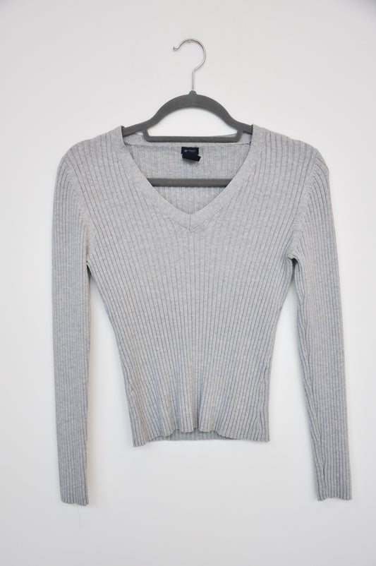 Gap Ribbed Long Sleeve - grey