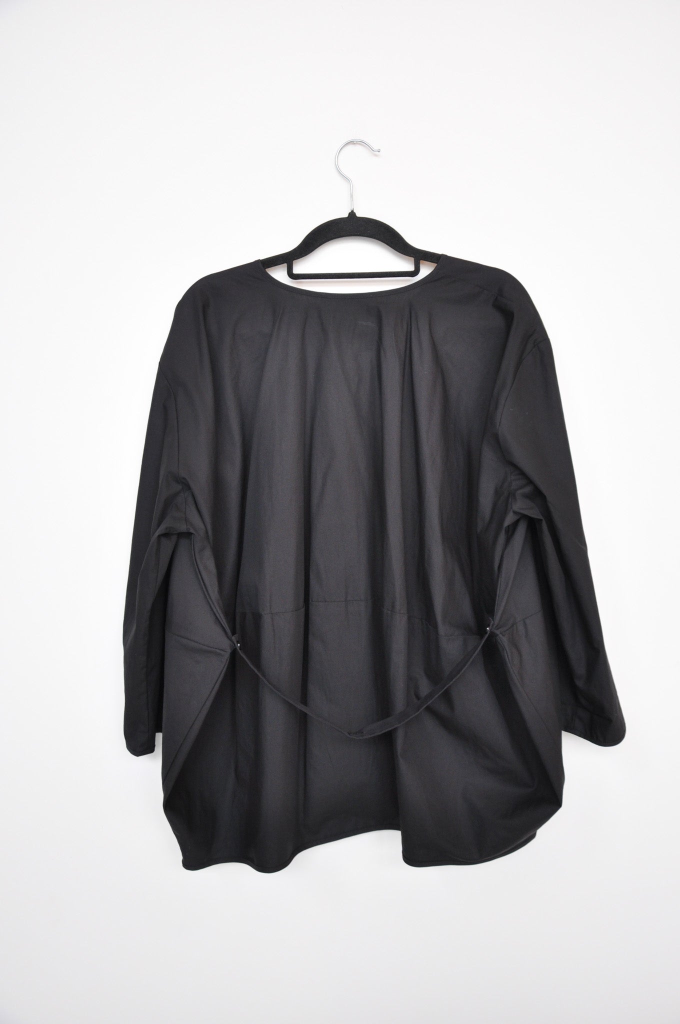 Morrison Collarless Blouse - Black
