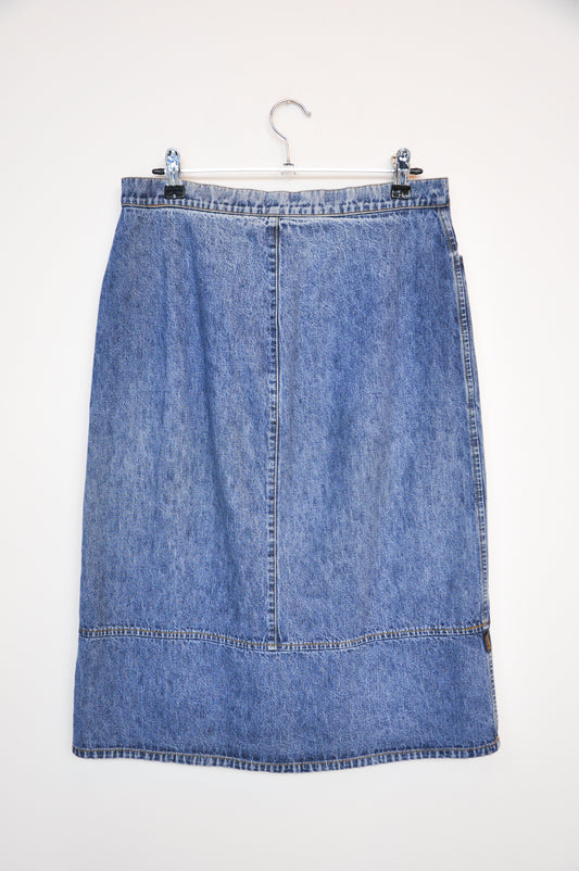 Workshop Maxi Denim Skirt - blue