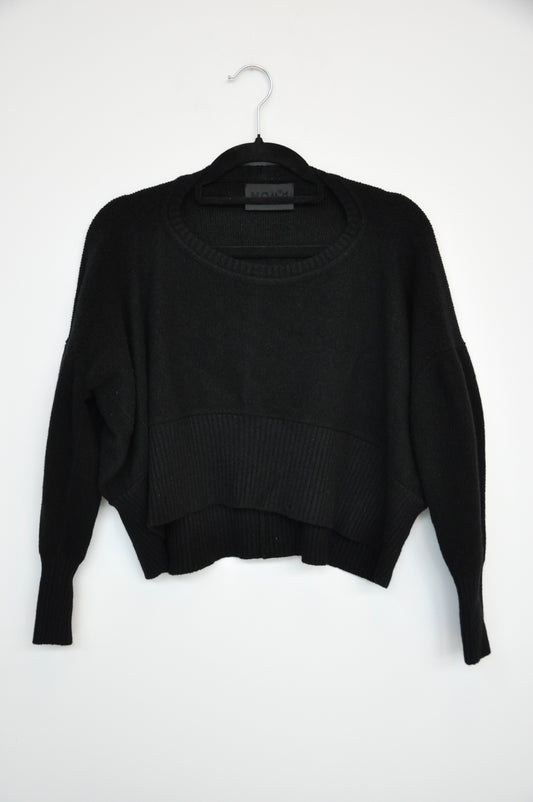 Nom* D Cropped Jumper - black