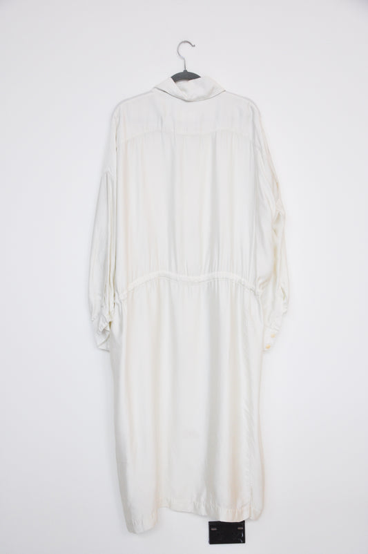 Miss Crab Shirt Dress - beige