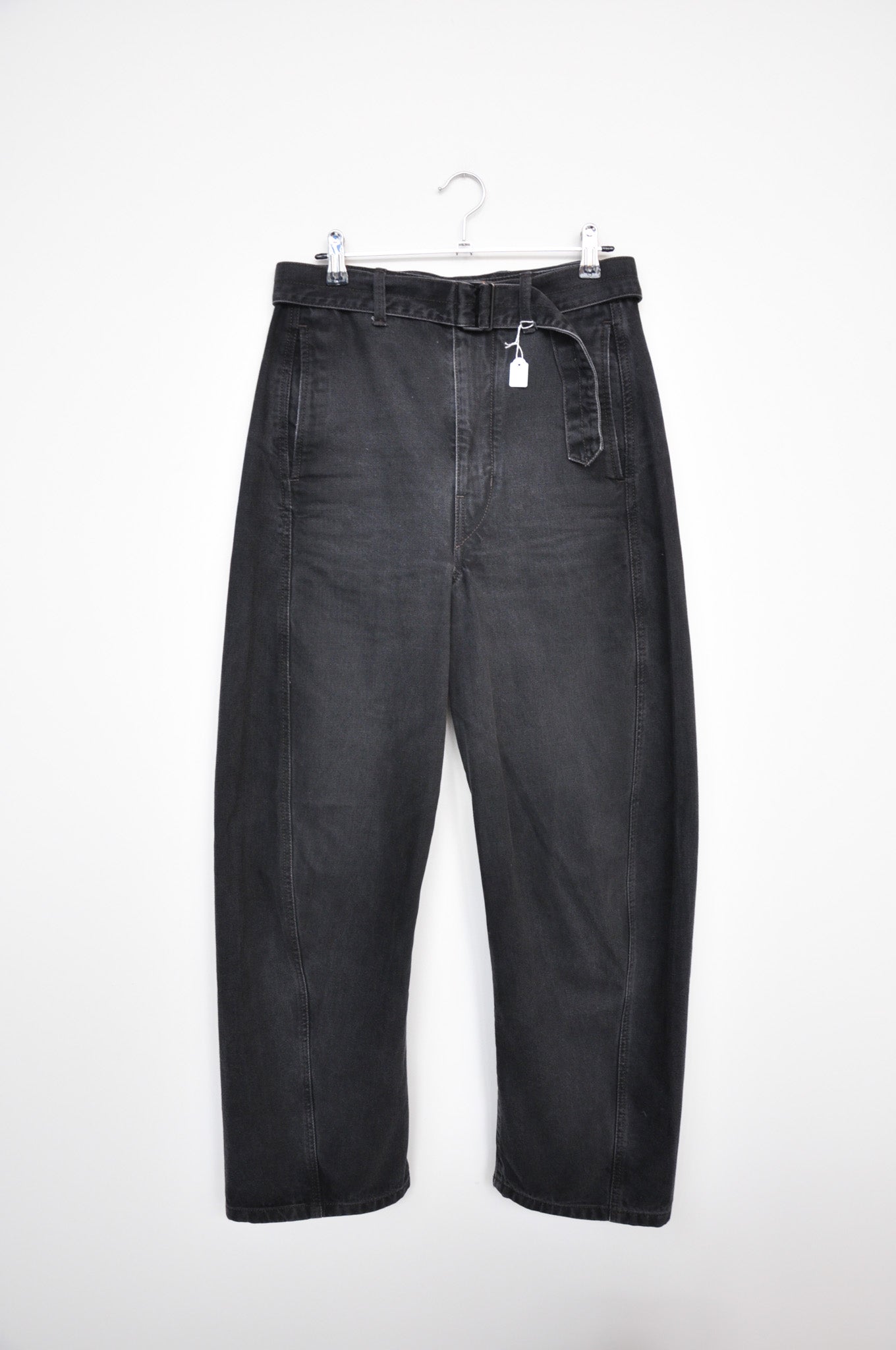 Lemaire Belted Pants - Black Denim