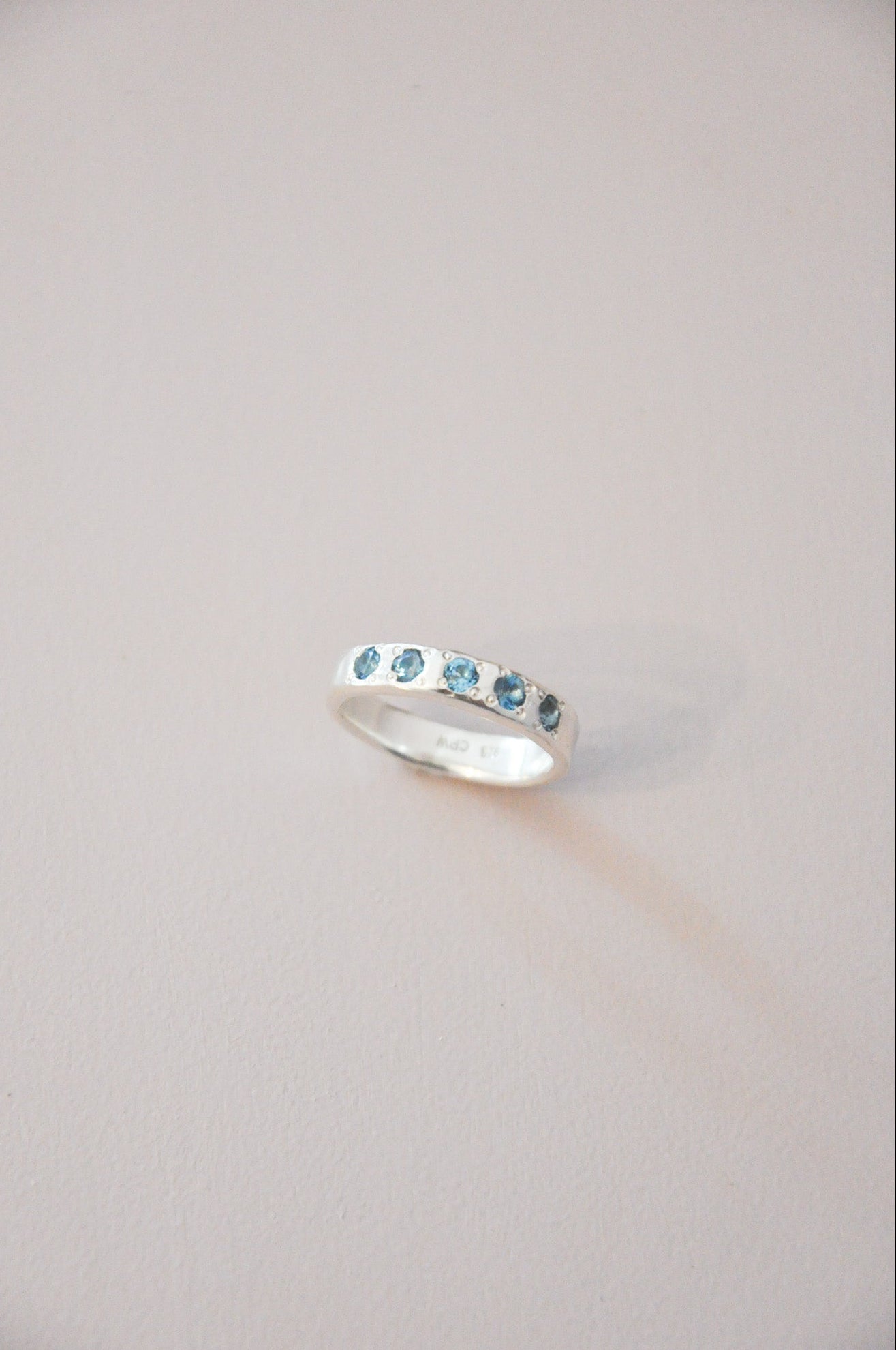 Raindrops Ring in Silver & Topaz