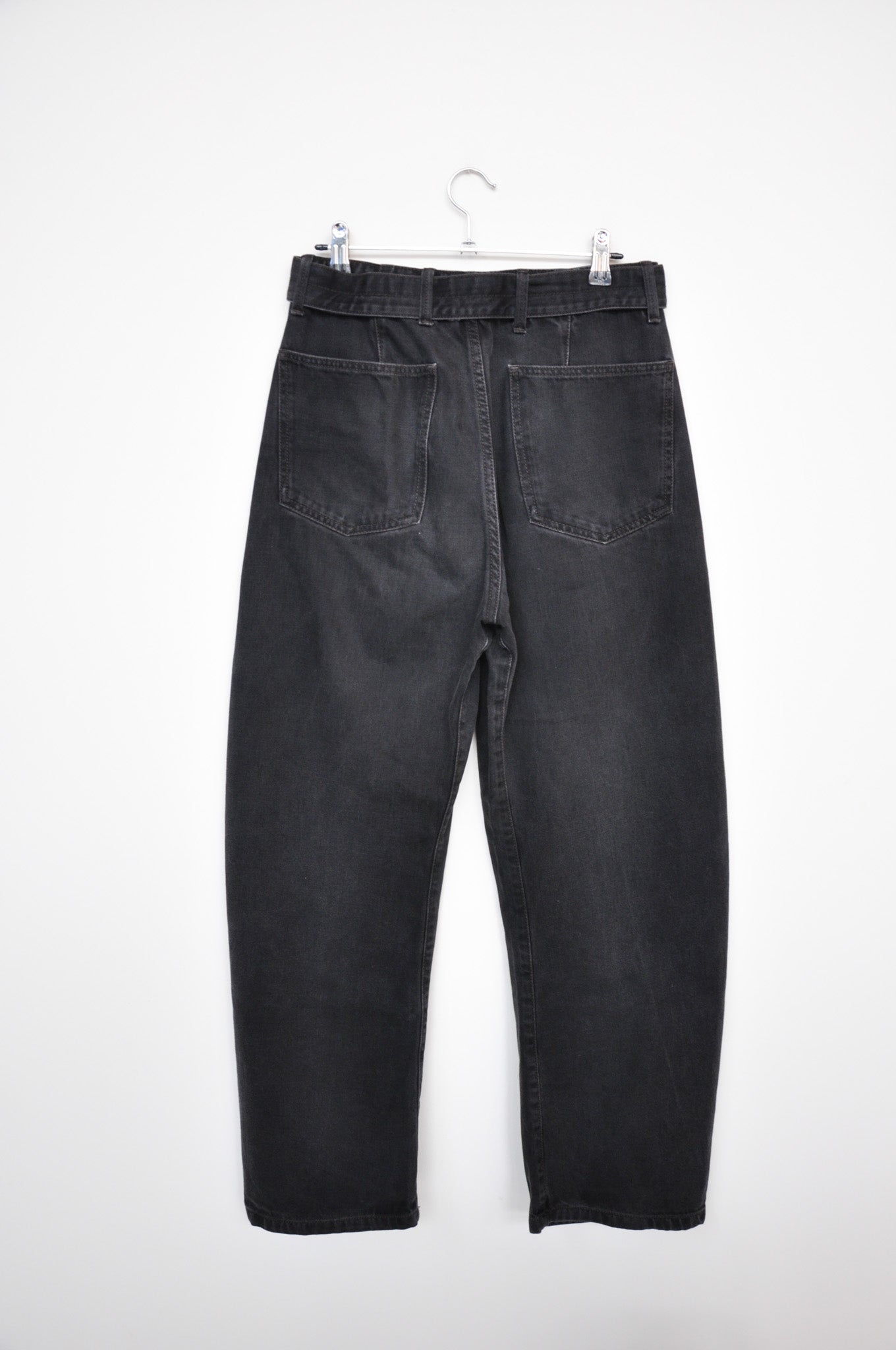 Lemaire Belted Pants - Black Denim
