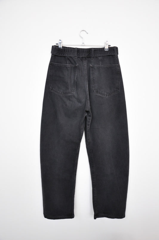 Lemaire Belted Pants - Black Denim