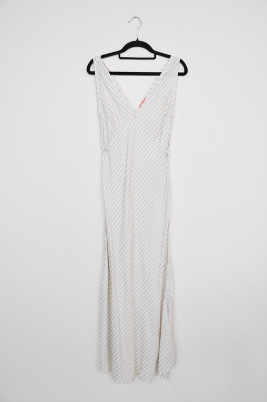 Hilda Ereaut Maxi Dress - White Stripe