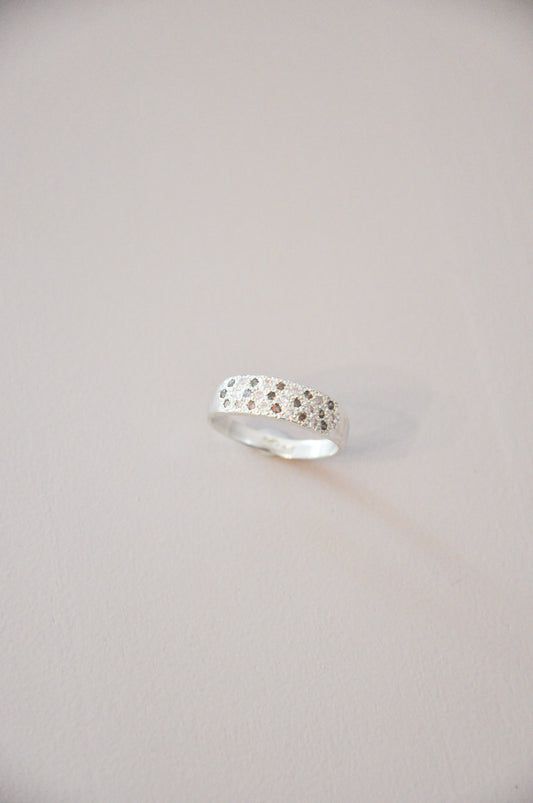 Glitter Ring in Brown & Pink