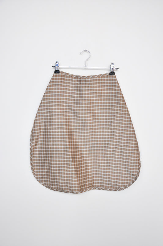 Georgie Silk Apron - tartan