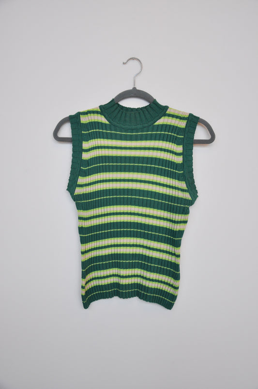 Penny Sage Knit Vest - green