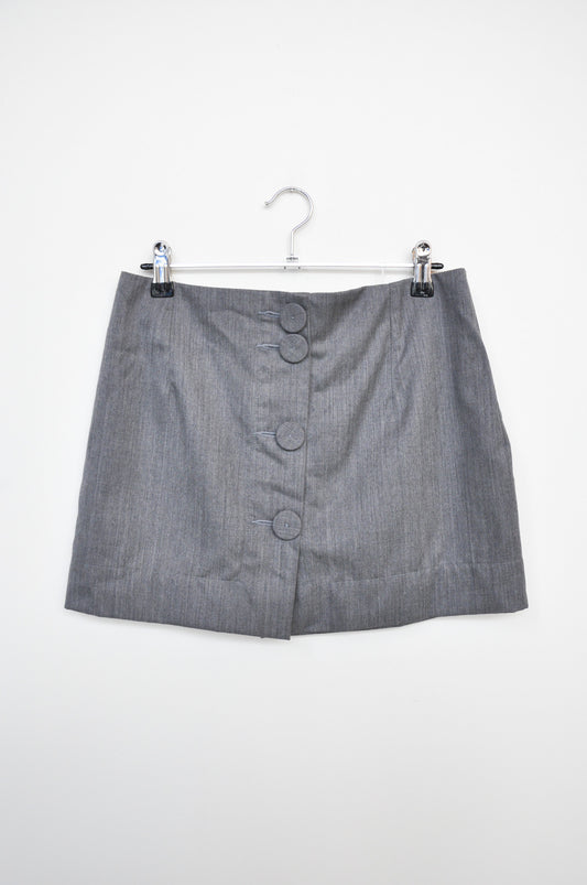 Gloria Mini Skirt - Grey