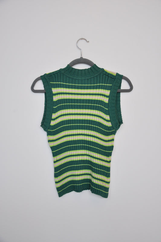 Penny Sage Knit Vest - green