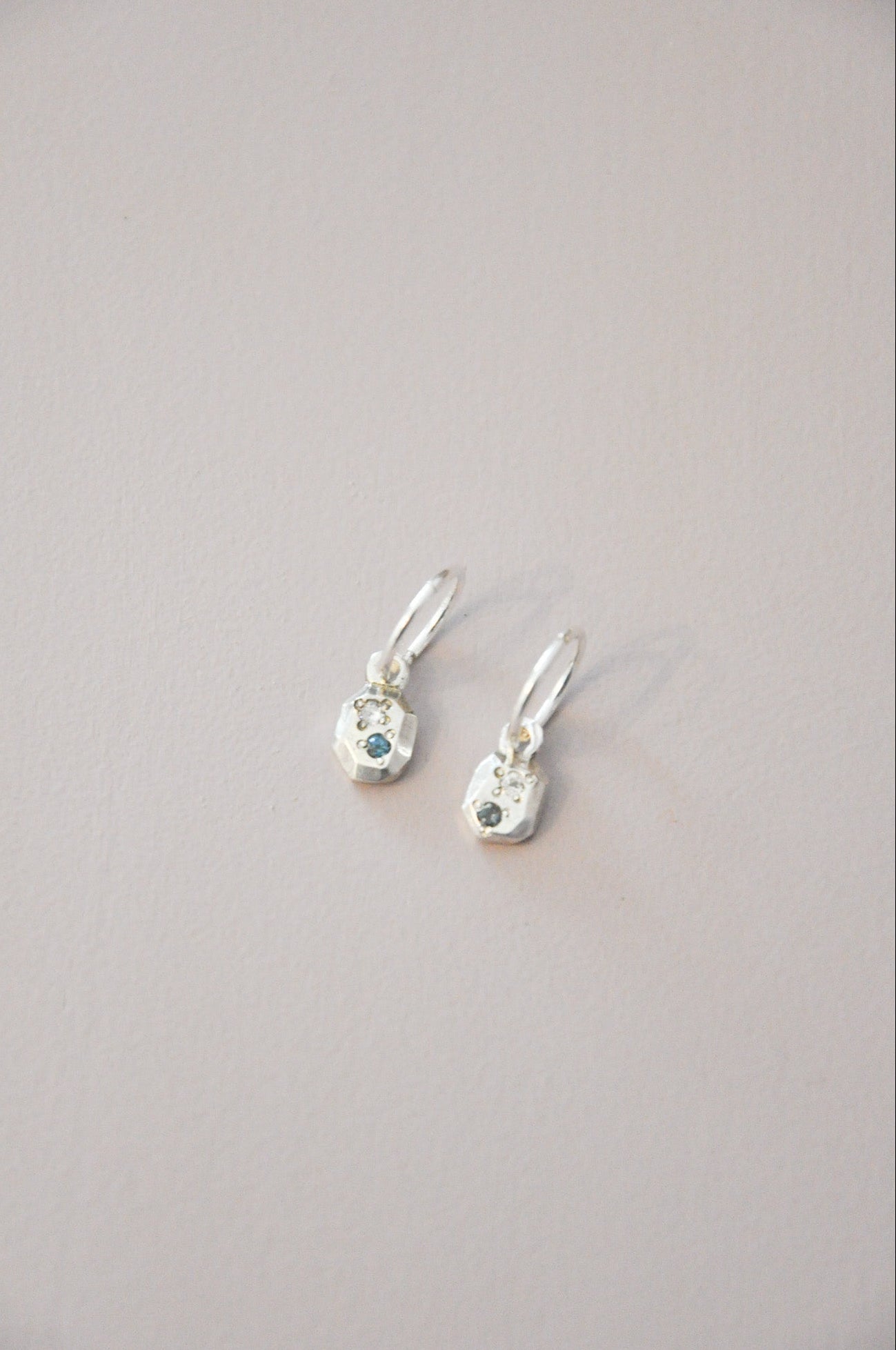 Speckled Earrings in Topaz