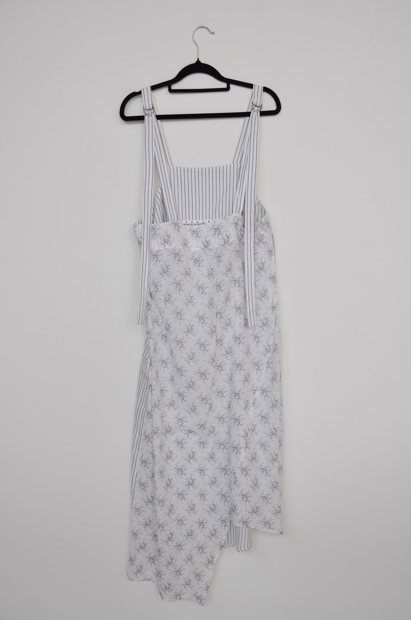 Company of Strangers Pinafore -  White / Grey