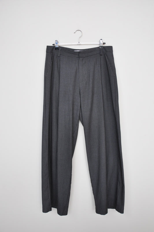 Arthur Tailored Trousers - Grey / Pinstripe