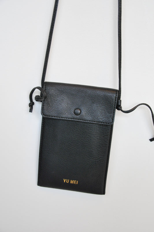 Yu Mei Small Leather Bag - black