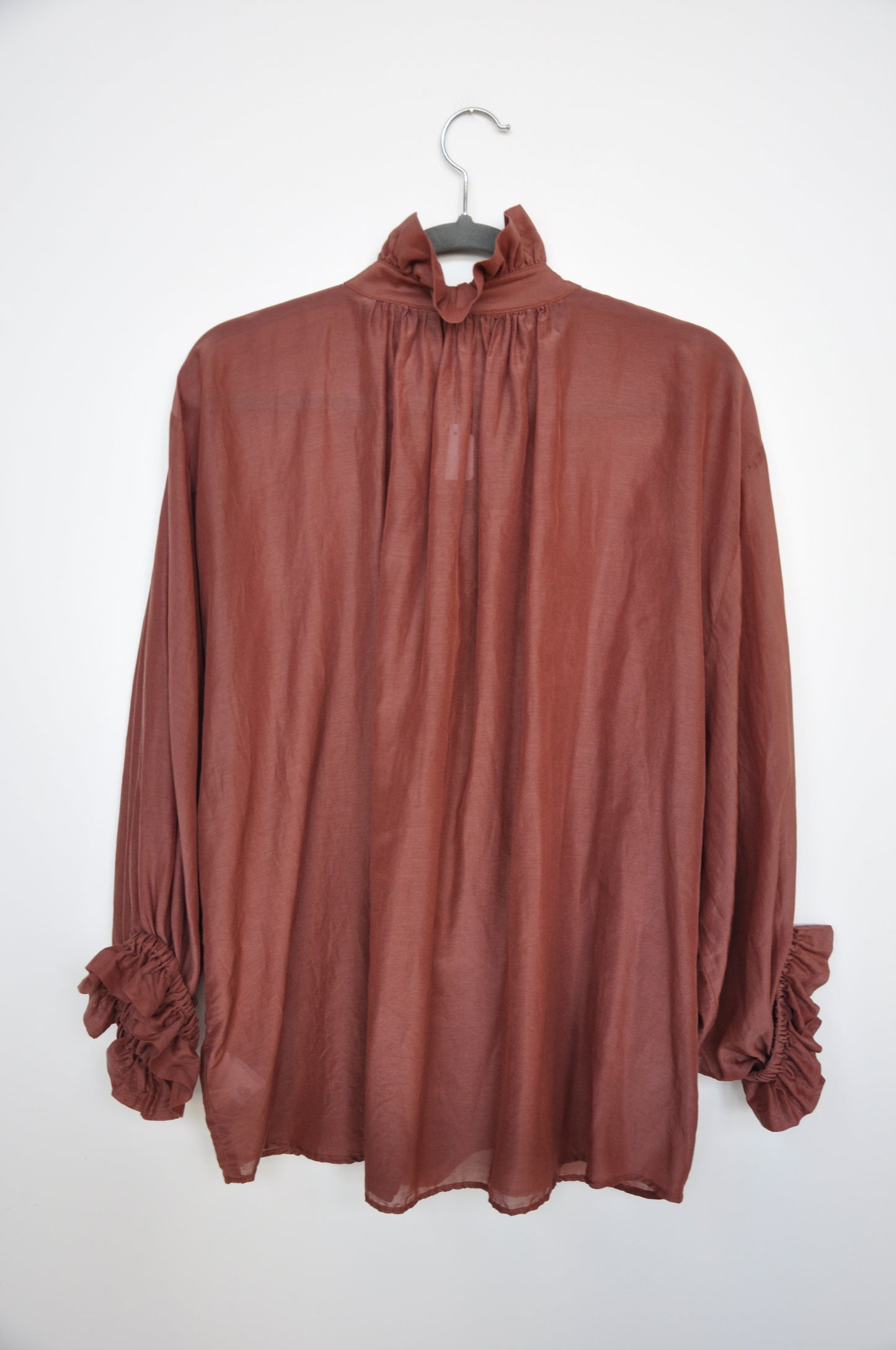 Mahsa Silk Shirt - brick
