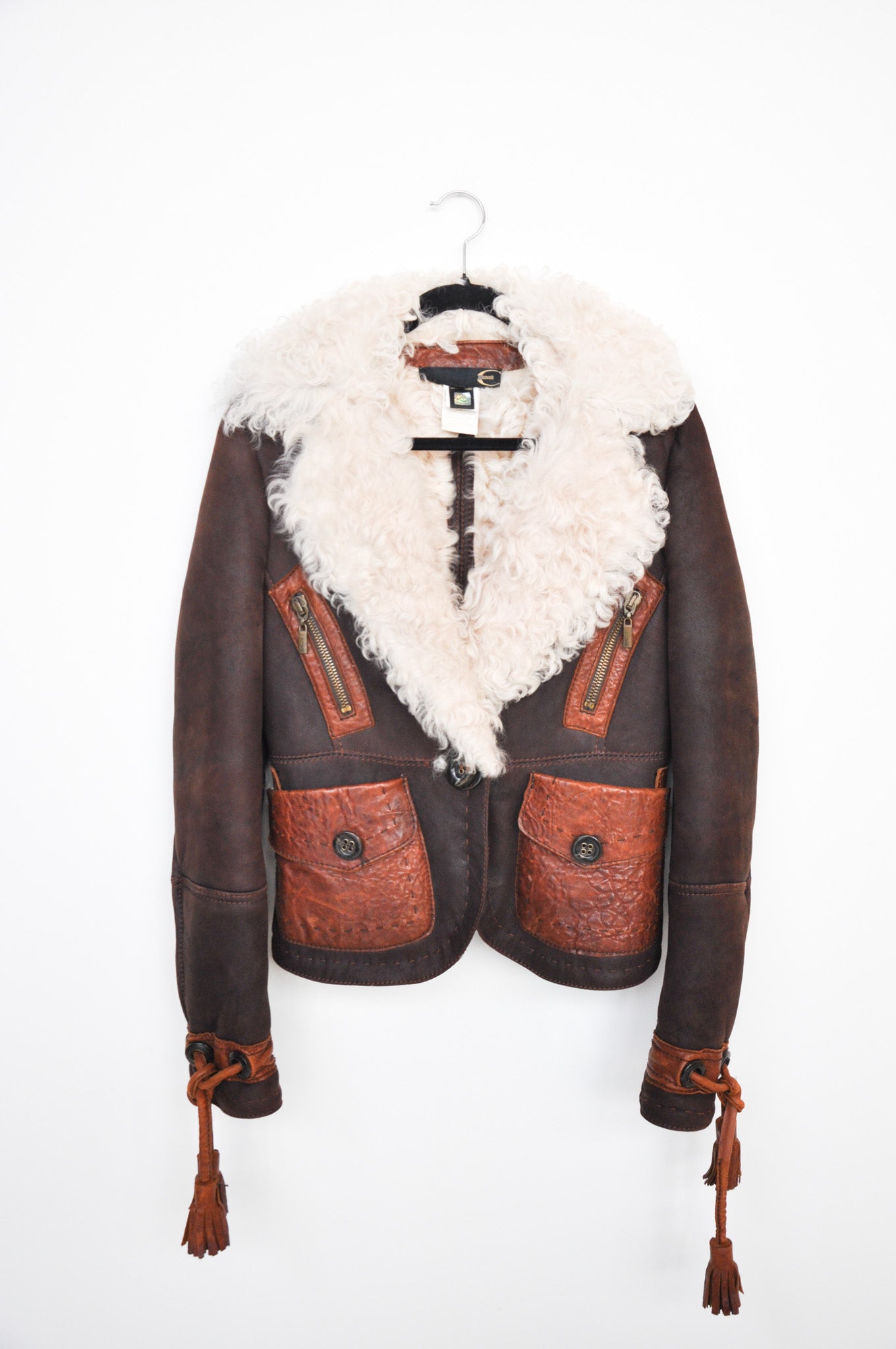 Cavalli Sherpa Jacket - Brown/Cream