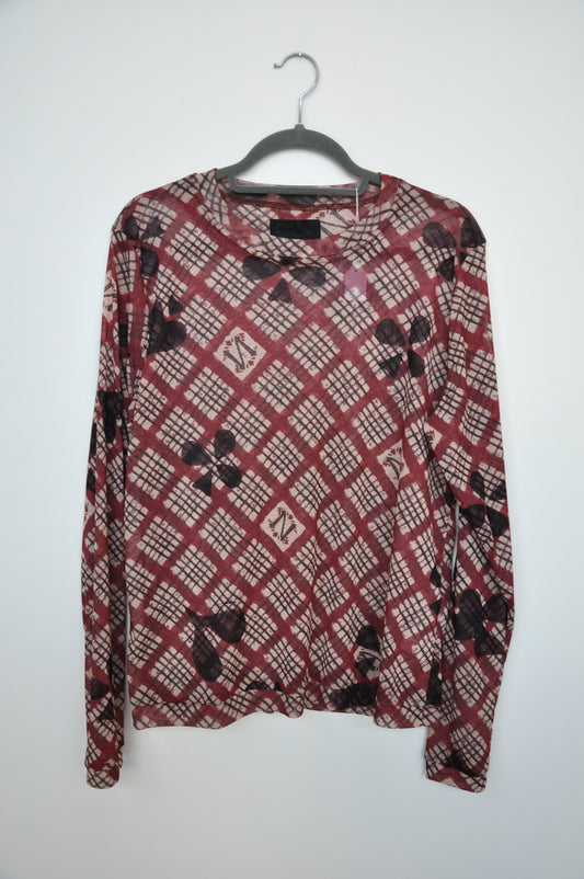 Nom* D House Hose Mesh Long Sleeve - red/black/white