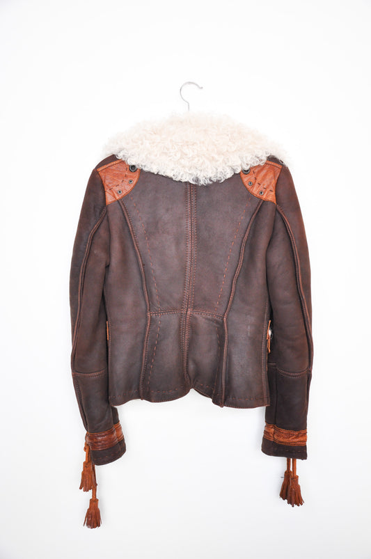 Cavalli Sherpa Jacket - Brown/Cream