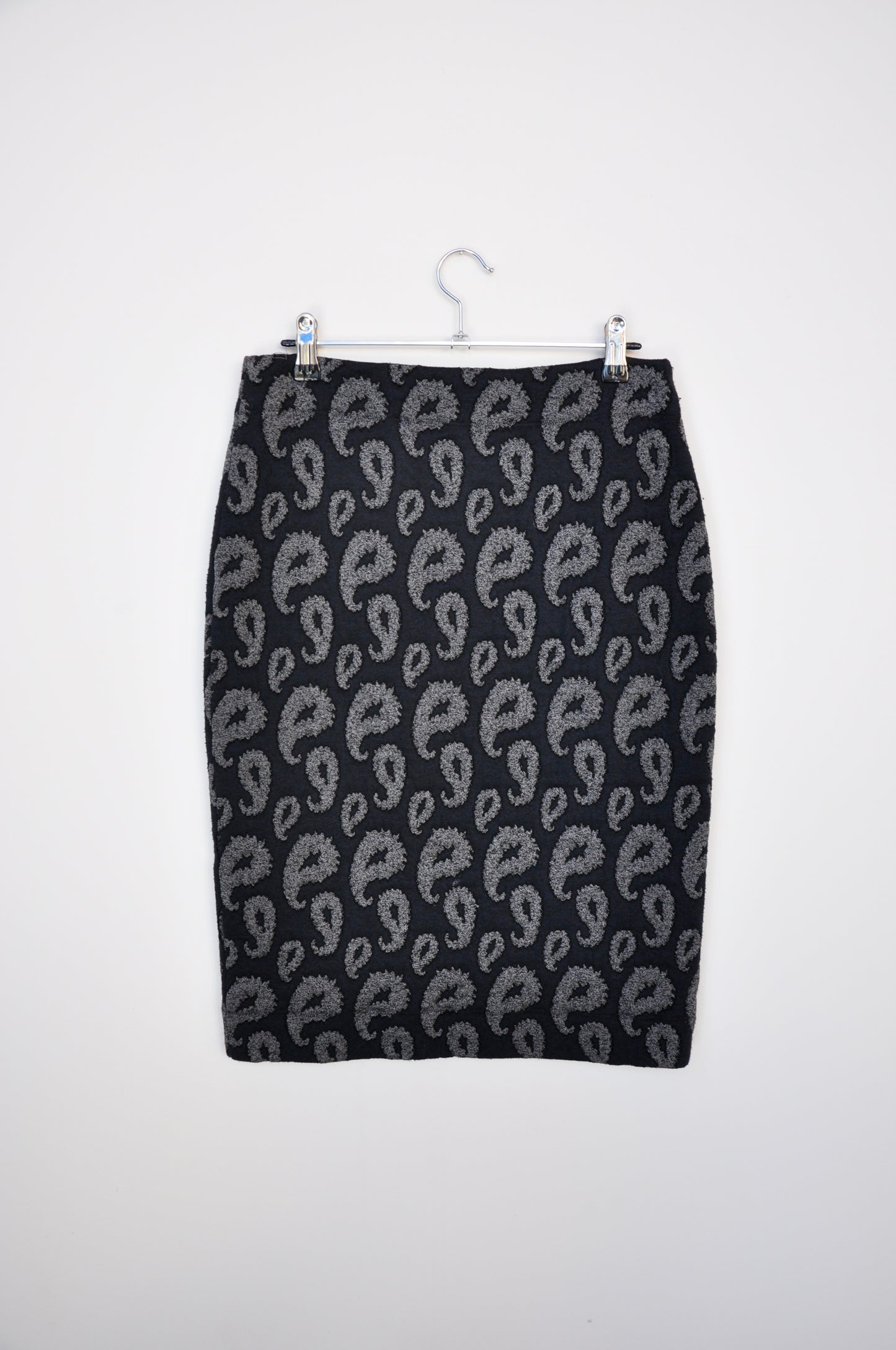 Zambesi Paisley Pencil Skirt - black/navy/grey