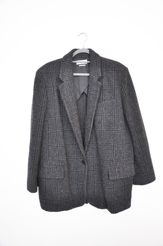 Isabel Marant Blazer - Black/Charcoal Tartan