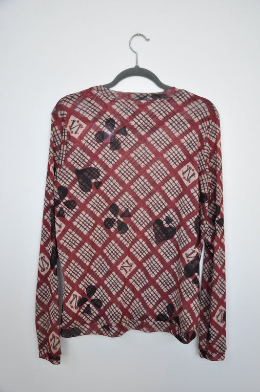 Nom* D House Hose Mesh Long Sleeve - red/black/white