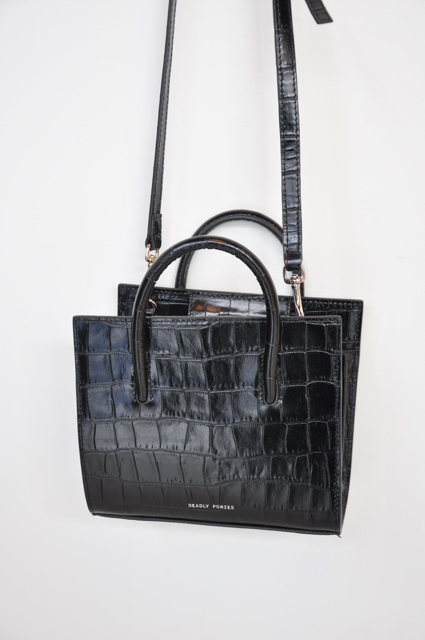 Deadly Ponies Hand Bag - black