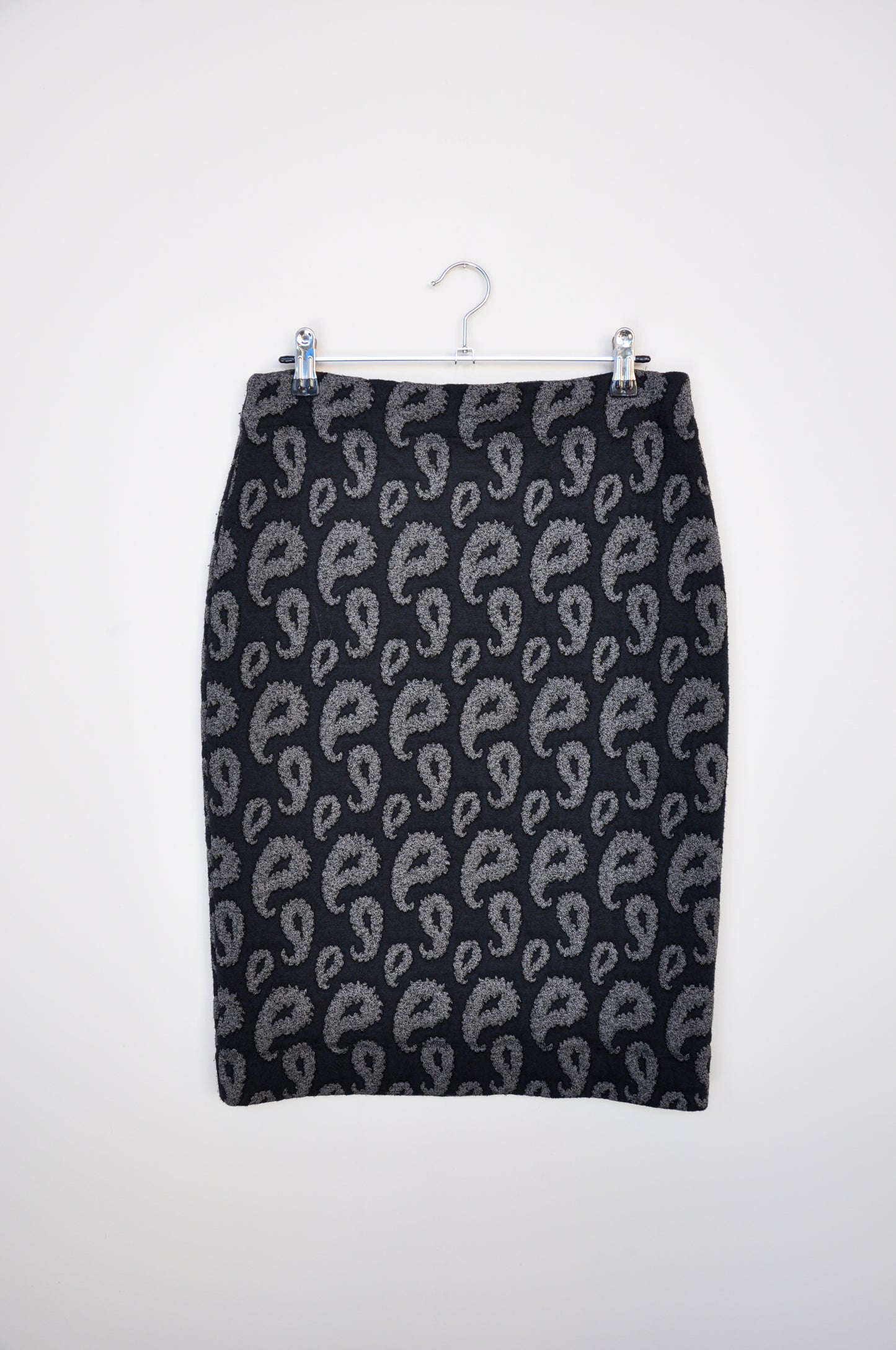 Zambesi Paisley Pencil Skirt - black/navy/grey