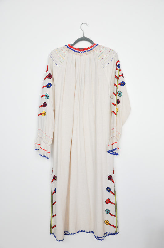 Ulla Johnson Embroidered Dress - Beige/Multi