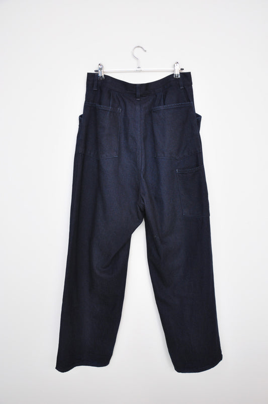 Still by Hand Denim Trousers - Indigo