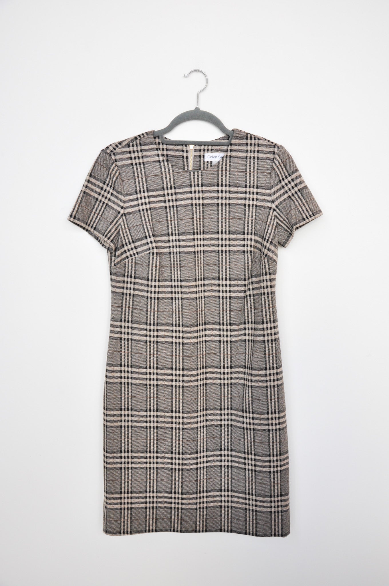 Calvin Klien Shift dress - Brown Tartan