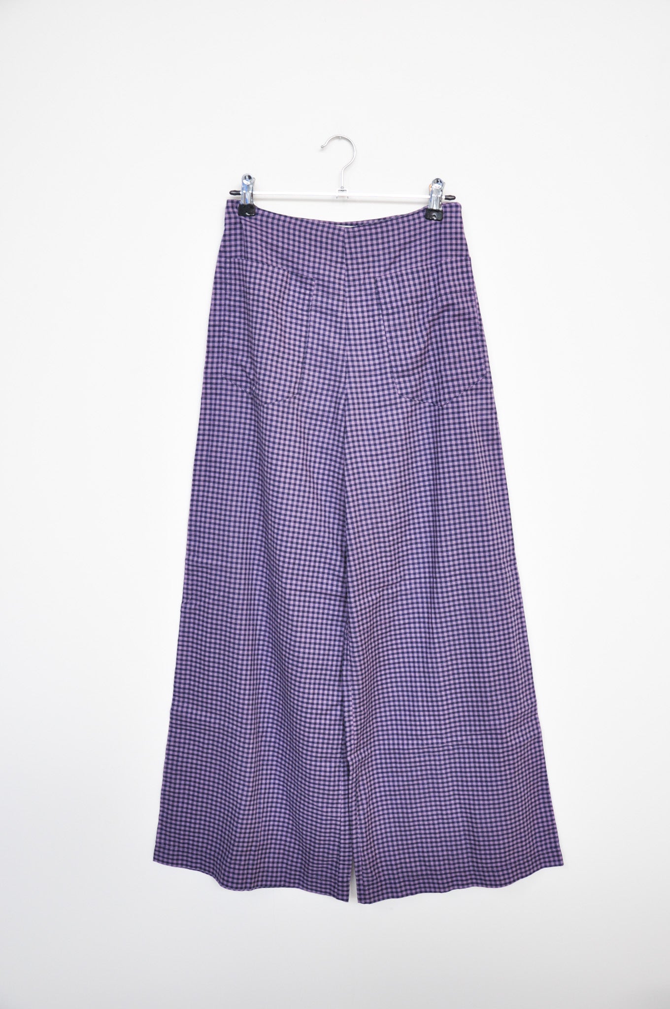 Penny Sage Flanuer Trousers - Lavender/Navy