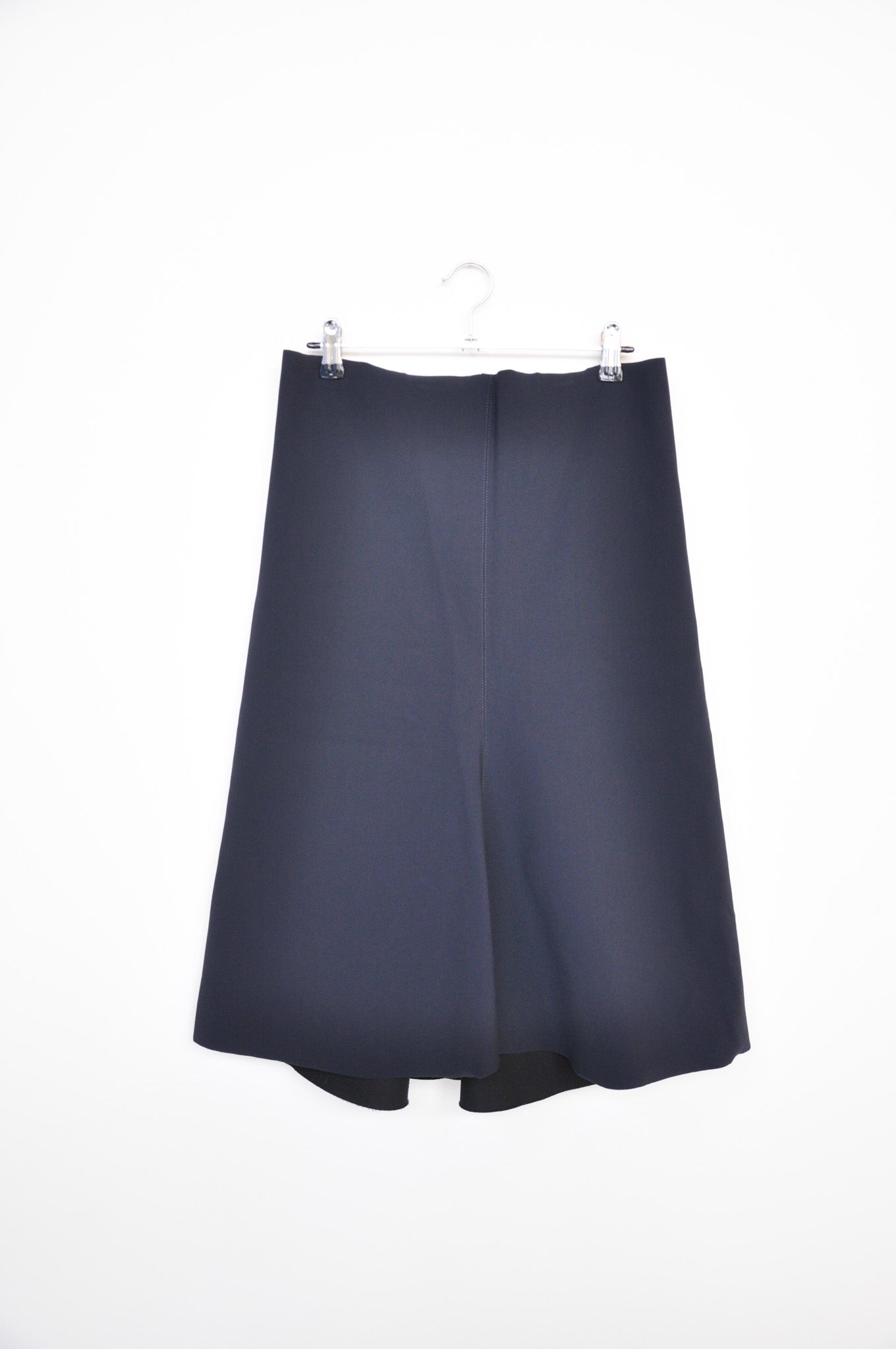 Bassike Flaired Pencil Skirt - Navy