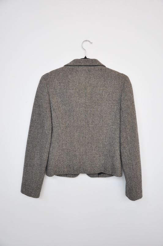 Max Mara Blazer - grey herringbone