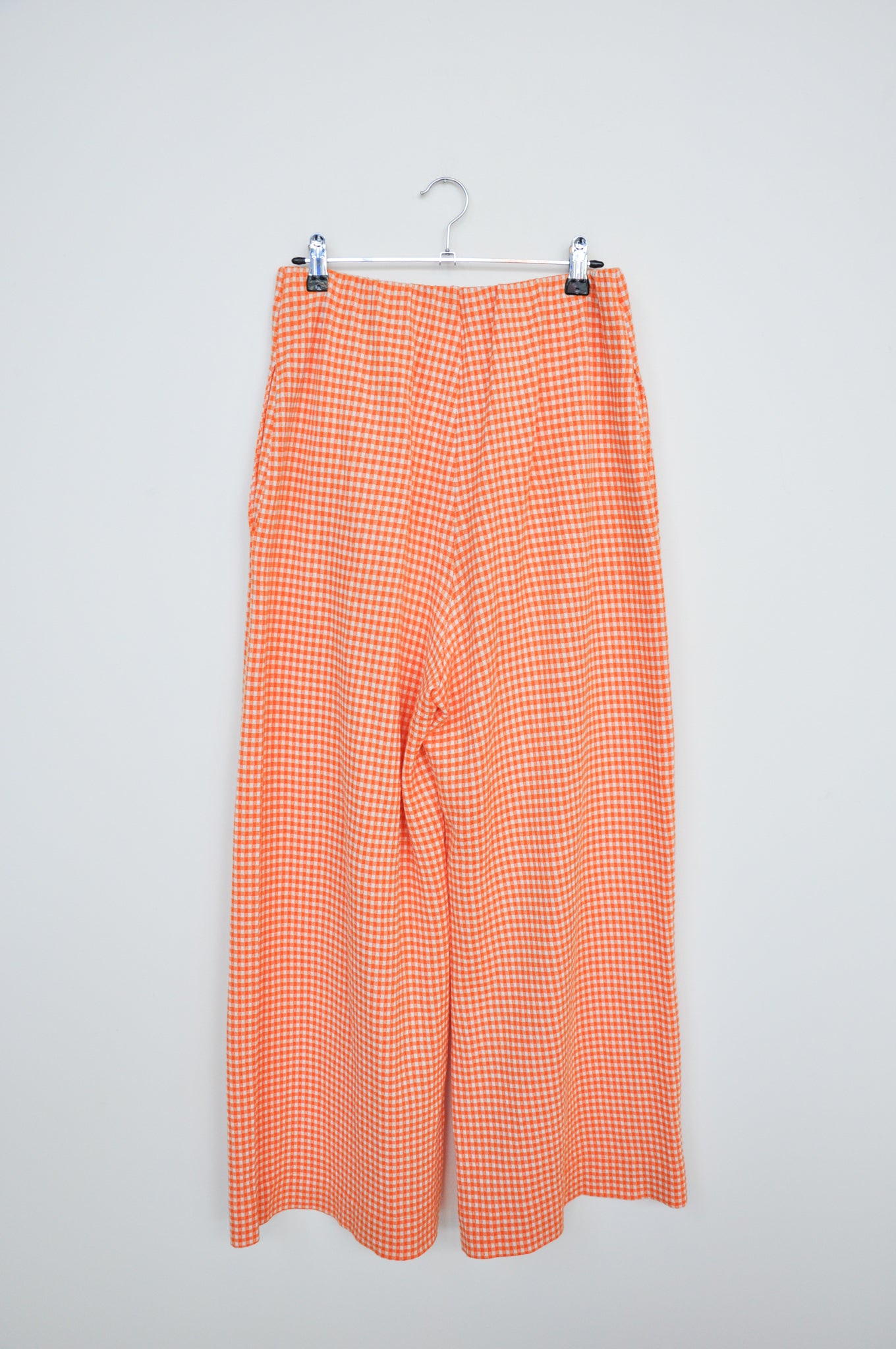 Harris Wharf London Trousers - Orange Gingham